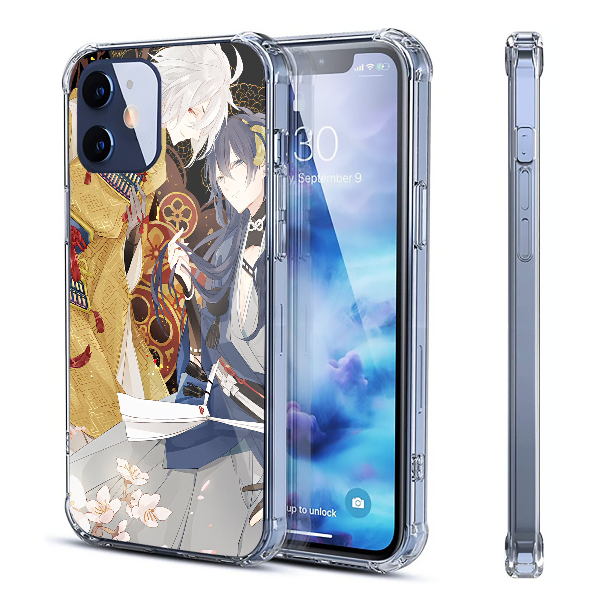 （画像用） 刀剣乱舞 Touken Ranbu 【iPhone 12シリーズ対応】透明スマホケース（クリアソフトケース）